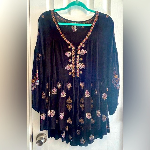 Free People Arianna Embroidered Shirt Dress - Picture 5 of 14